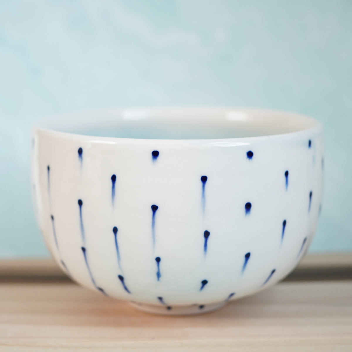 Dot Pot - Drippy Blue Bowl