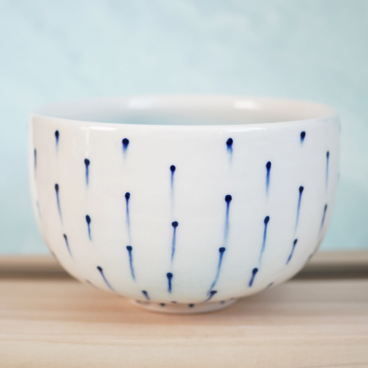 Dot Pot - Drippy Blue Bowl