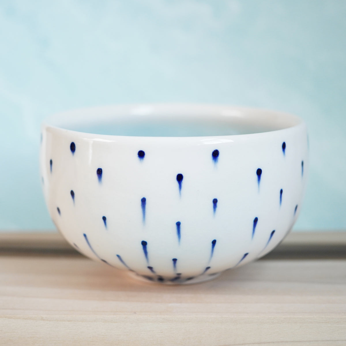 Dot Pot - Drippy Blue Bowl