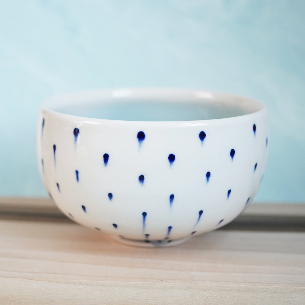 Dot Pot - Drippy Blue Bowl