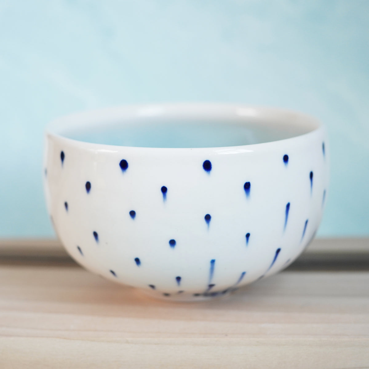Dot Pot - Drippy Blue Bowl