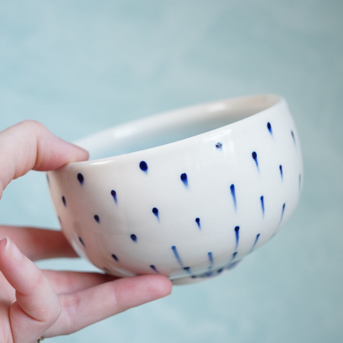 Dot Pot - Drippy Blue Bowl