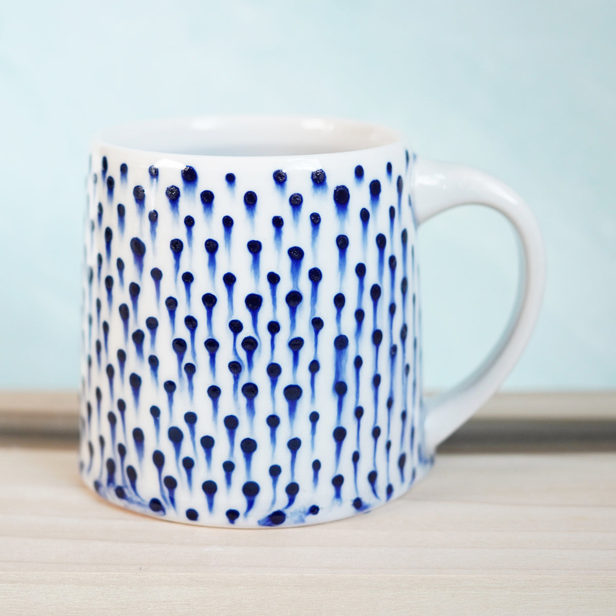 Dot Pot - Drippy Blue Mug