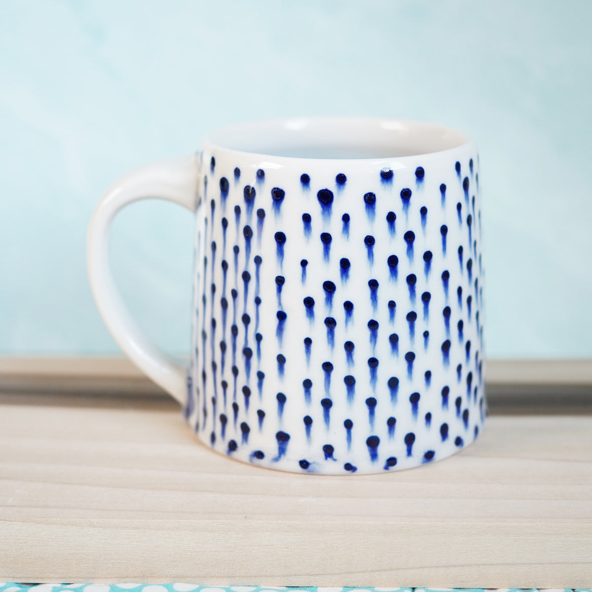 Dot Pot - Drippy Blue Mug