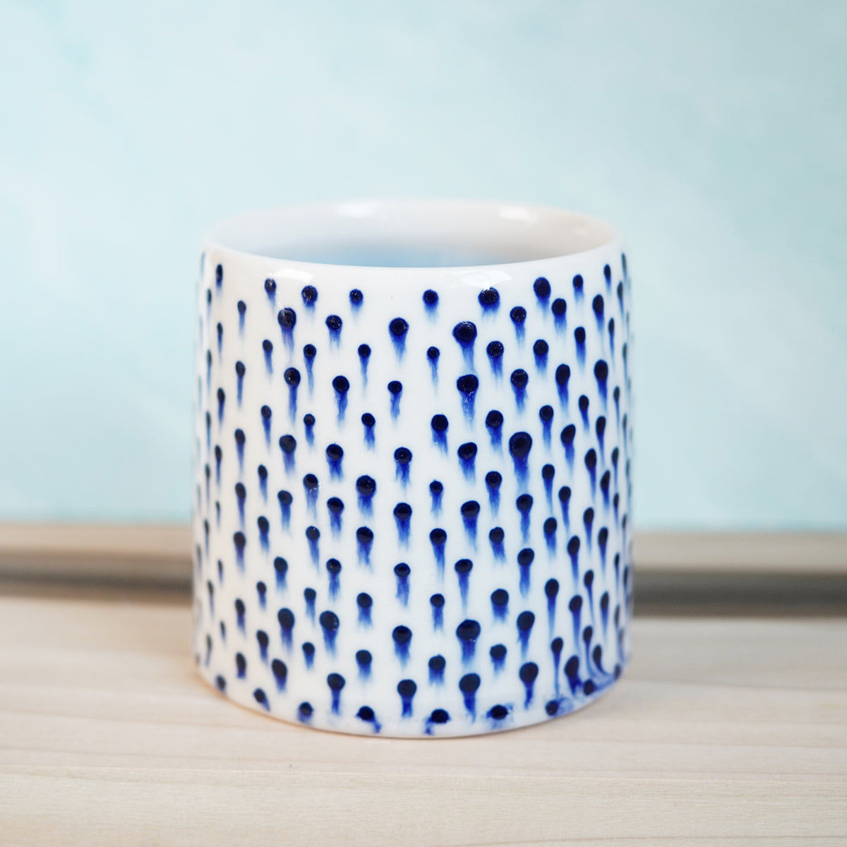 Dot Pot - Drippy Blue Mug