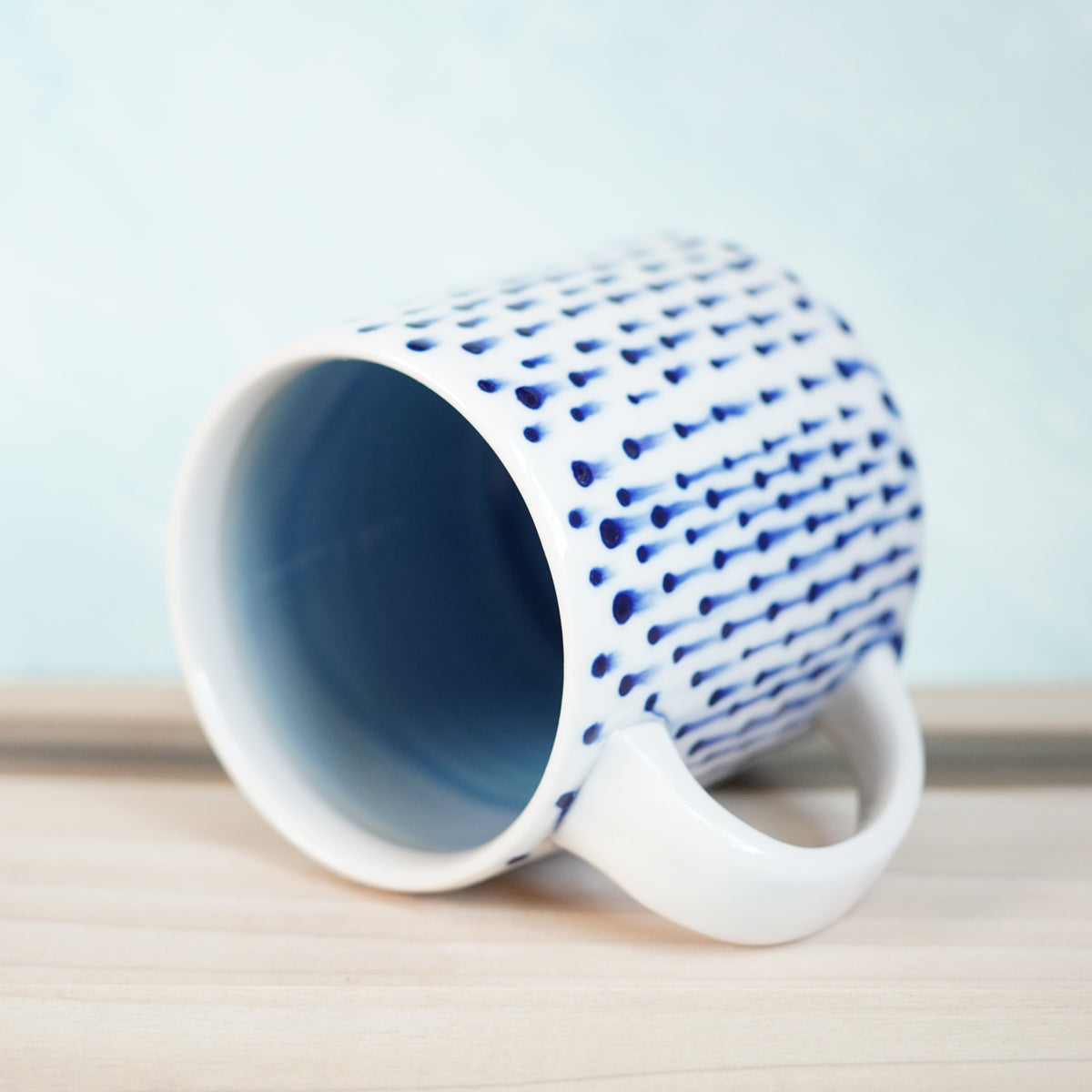 Dot Pot - Drippy Blue Mug