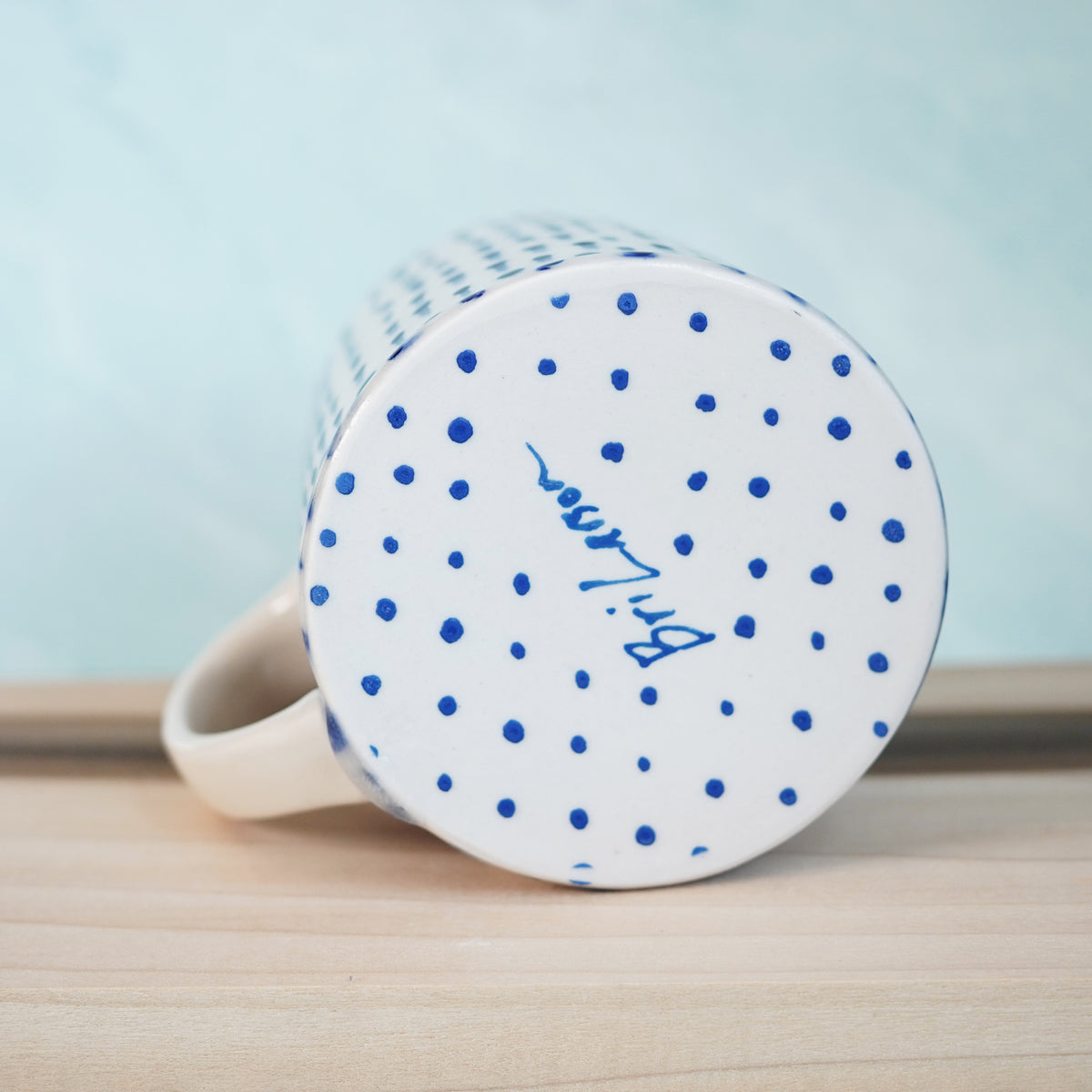 Dot Pot - Drippy Blue Mug