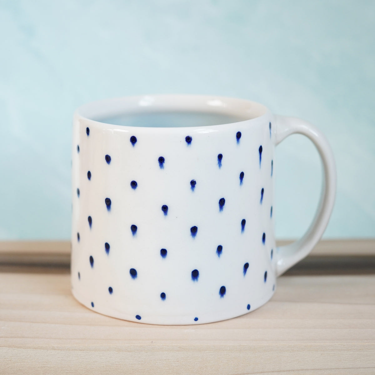 Dot Pot - Drippy Blue Mug