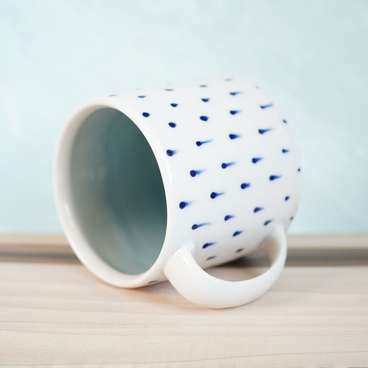 Dot Pot - Drippy Blue Mug