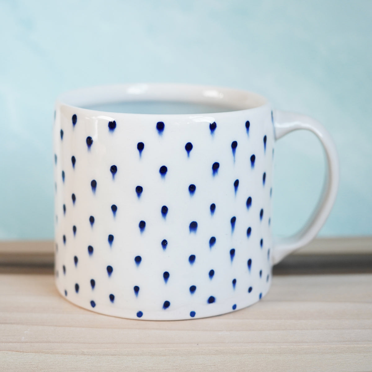 Dot Pot - Drippy Blue Mug