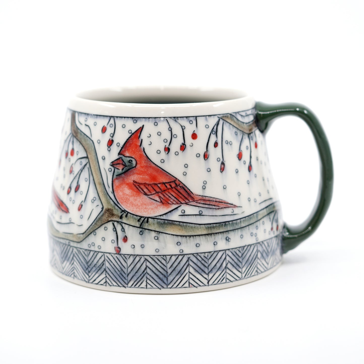 Snowy Cardinal Mug