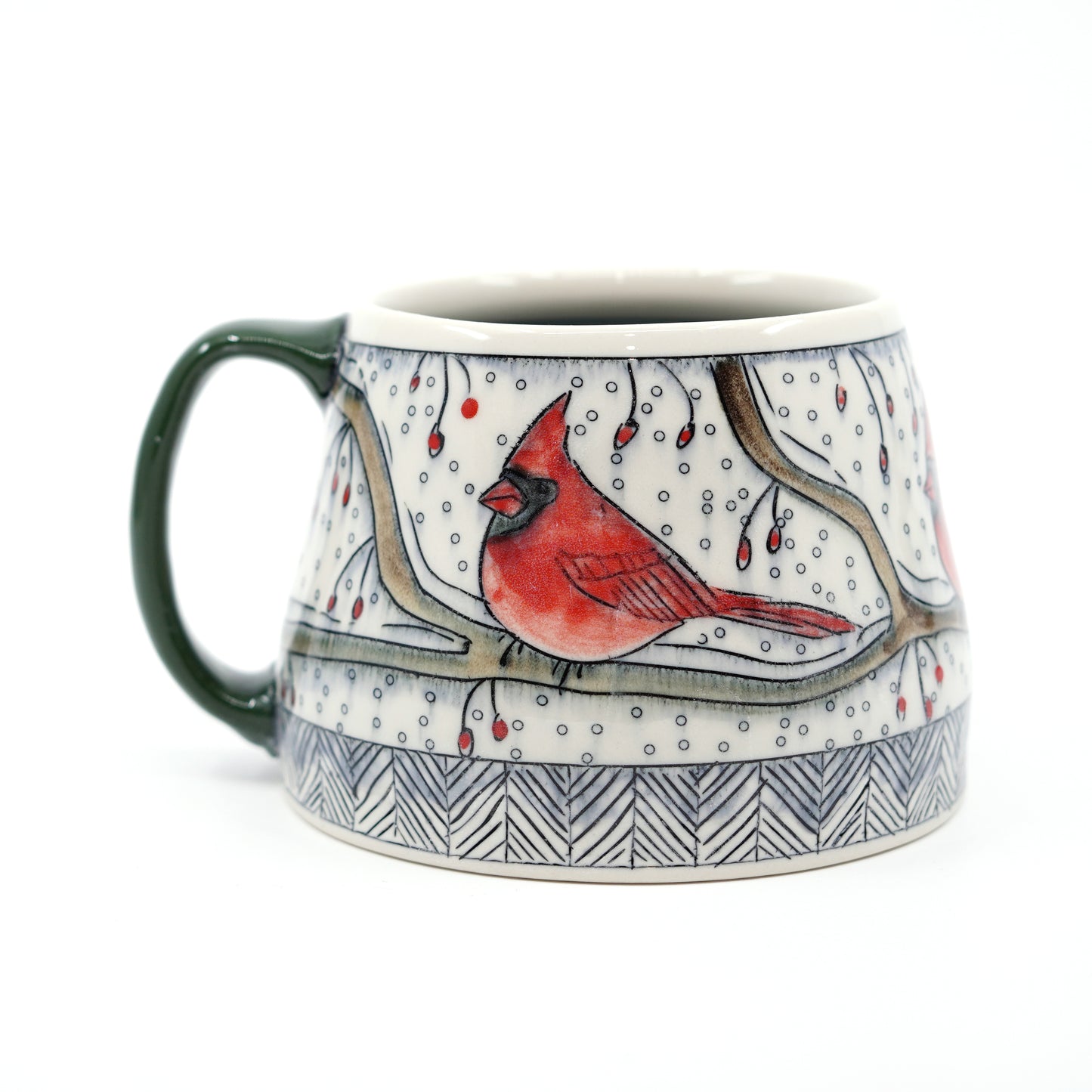 Snowy Cardinal Mug