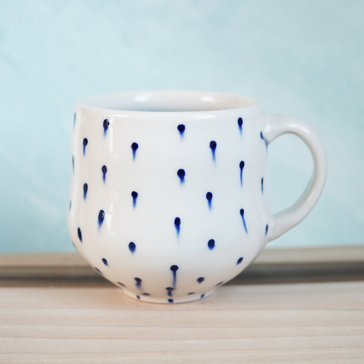 Dot Pot - Drippy Blue Mug