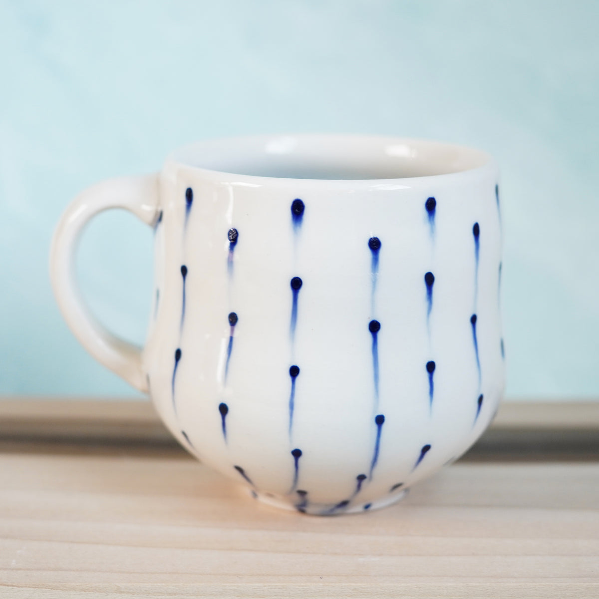 Dot Pot - Drippy Blue Mug