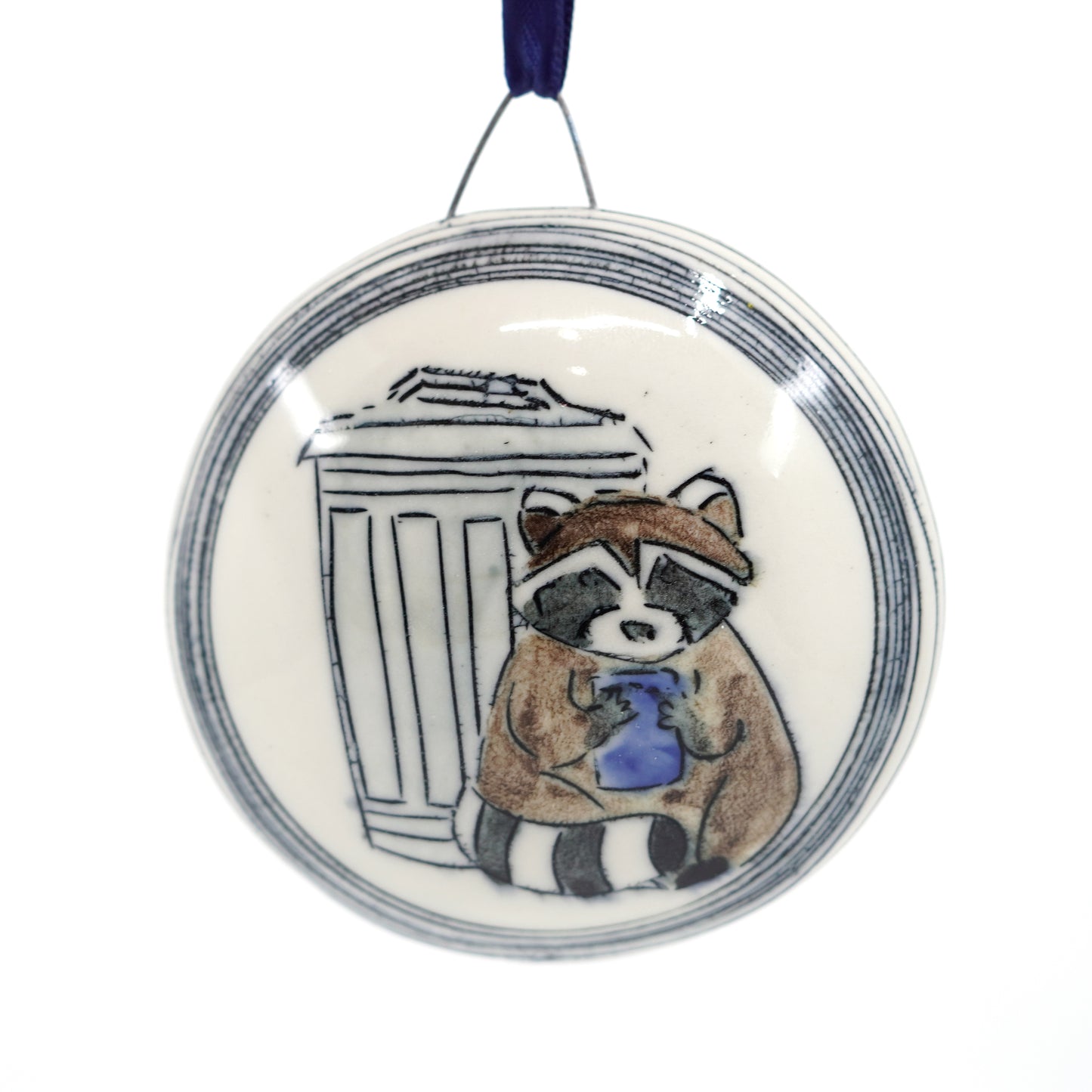 Trash Raccoon Hanging Ornament