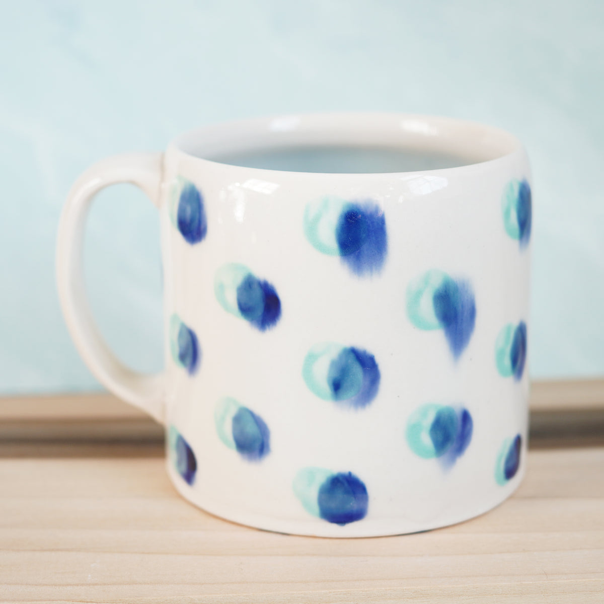 Dot Pot - Teal and Blue Mug