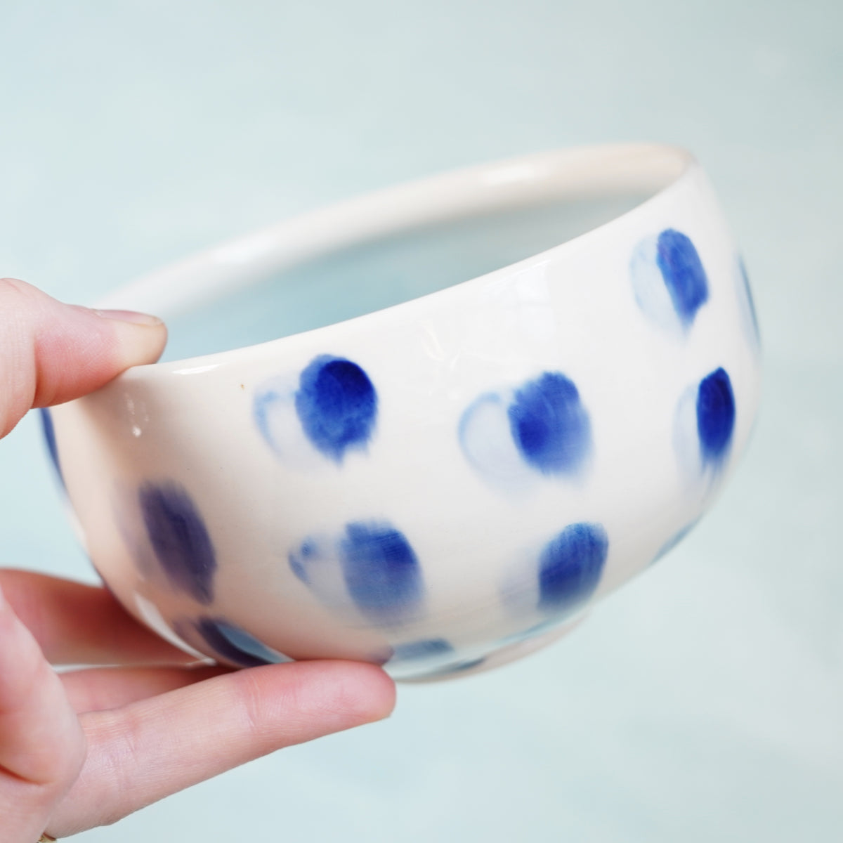 Dot Pot - Light Blue and Dark Blue Bowl