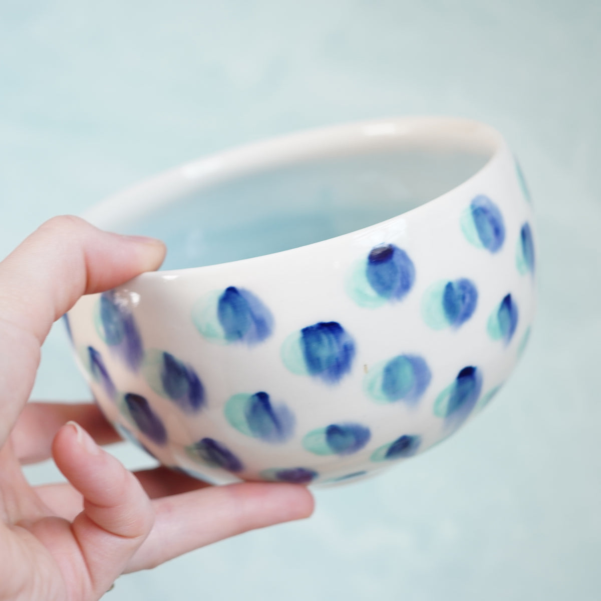 Dot Pot - Teal and Blue Bowl