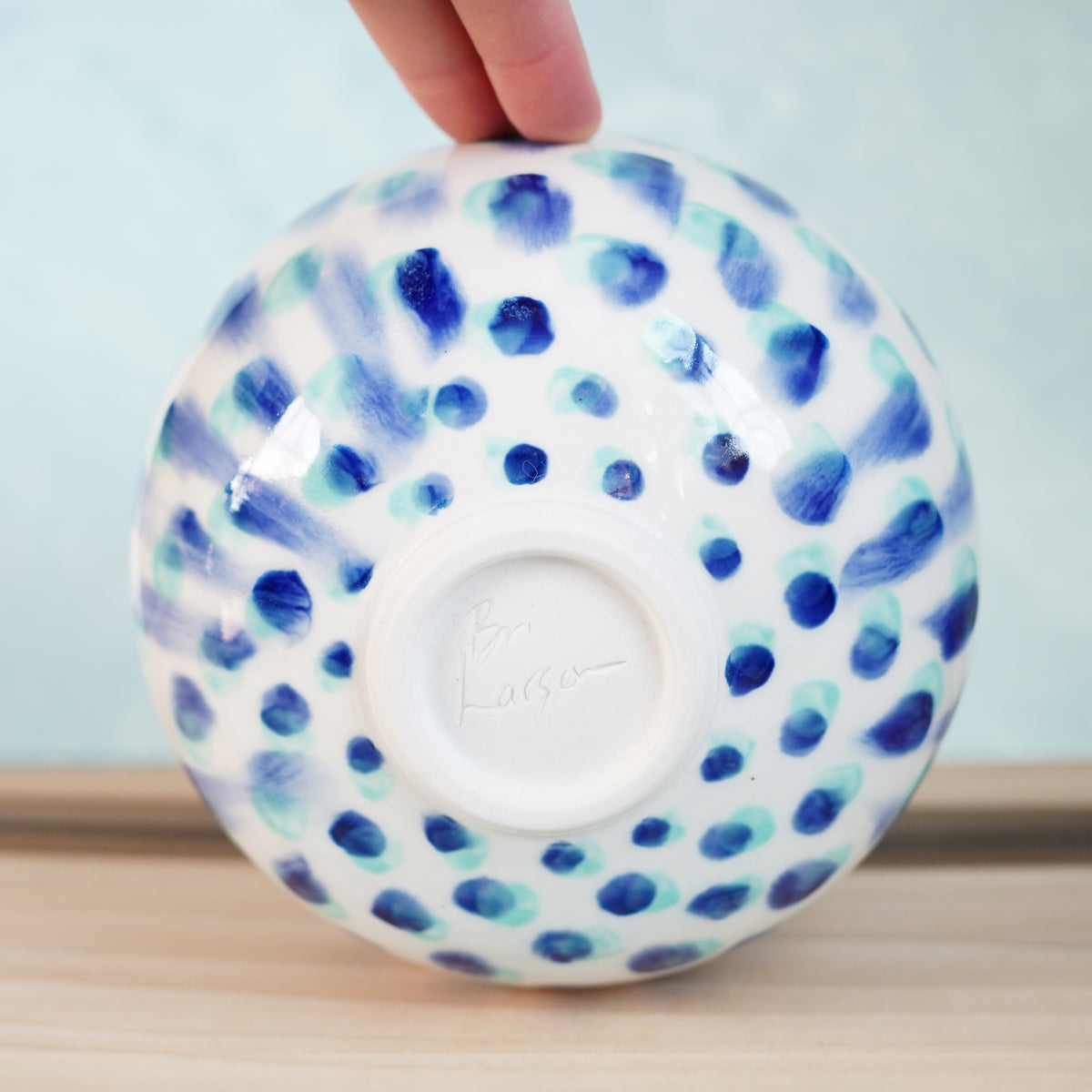 Dot Pot - Teal and Blue Bowl