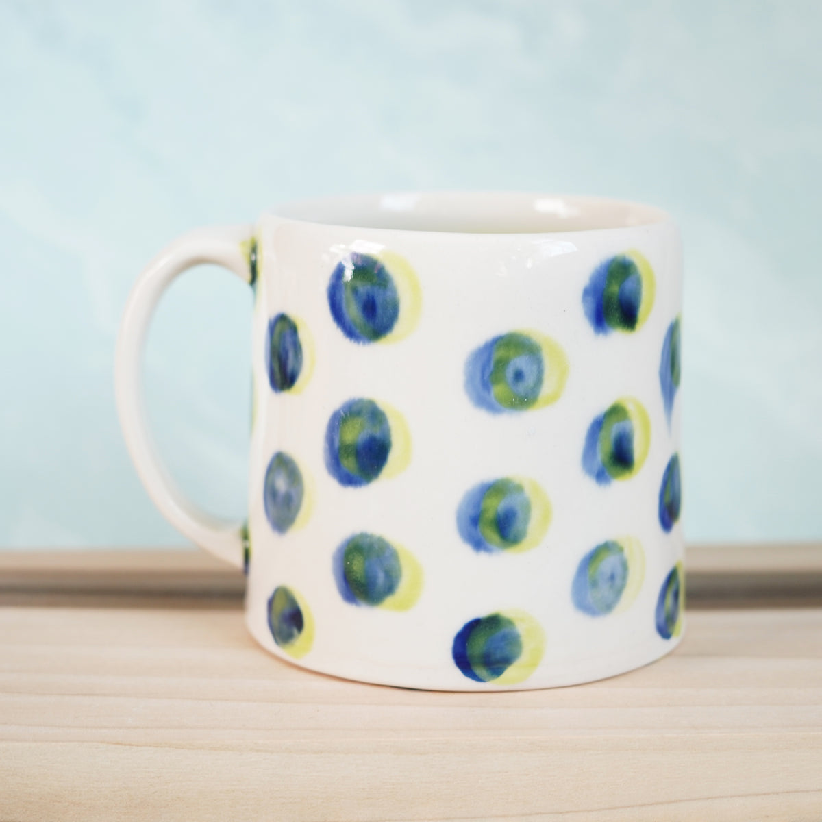 Dot Pot - Green and Blue Mug