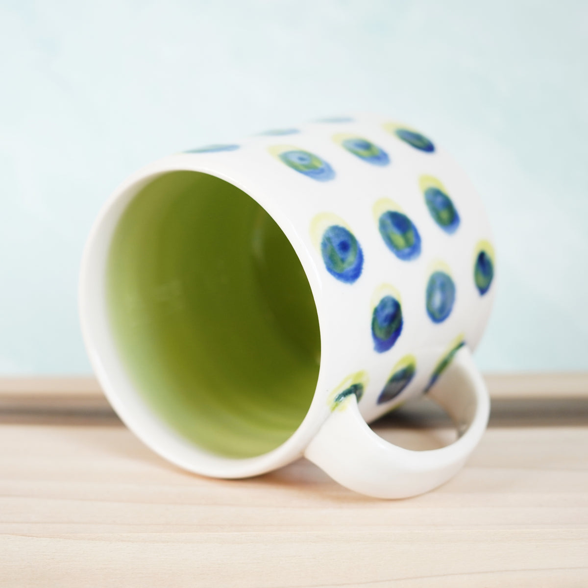 Dot Pot - Green and Blue Mug
