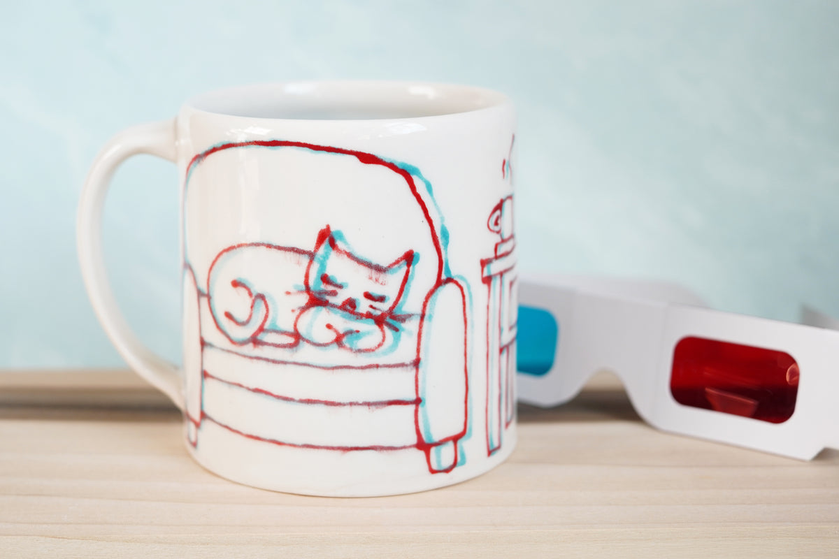 3D Cats Sleeping Mug
