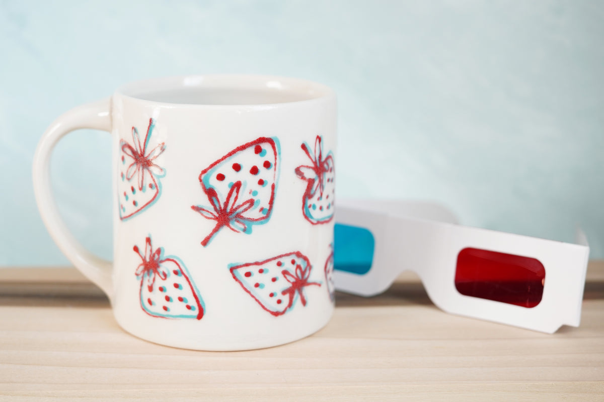 3D Strawberry Mug
