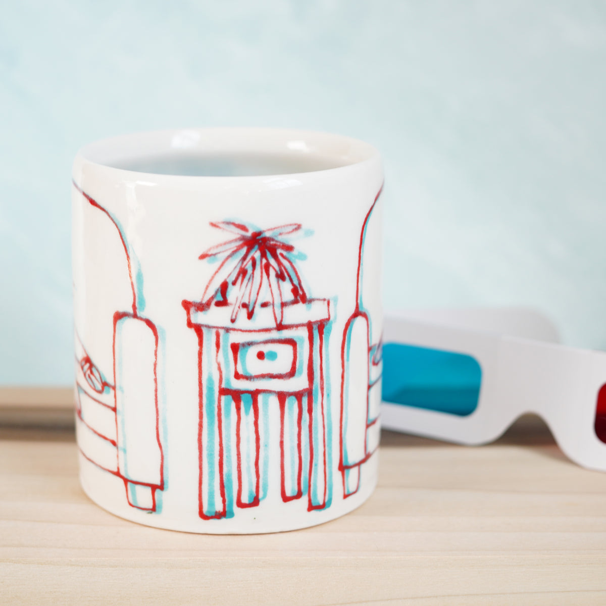3D Cats Knitting Mug