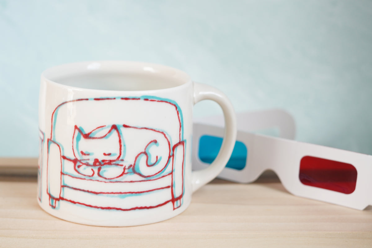 3D Cats Sleeping Mug