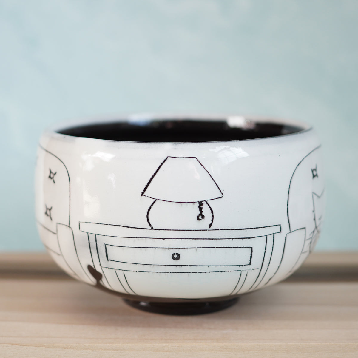 Black & White Cats Sleeping Bowl