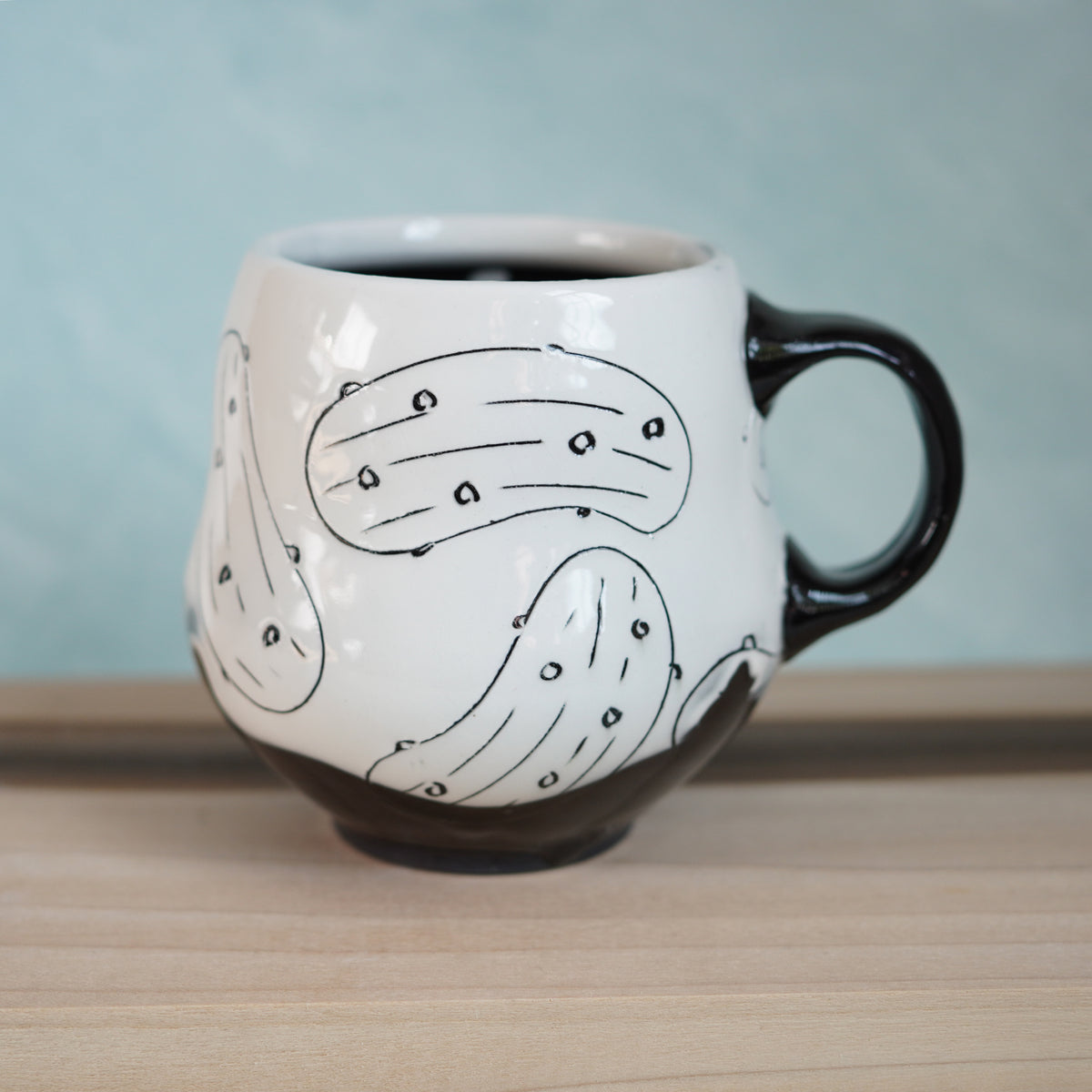 Black & White Pickle Mug