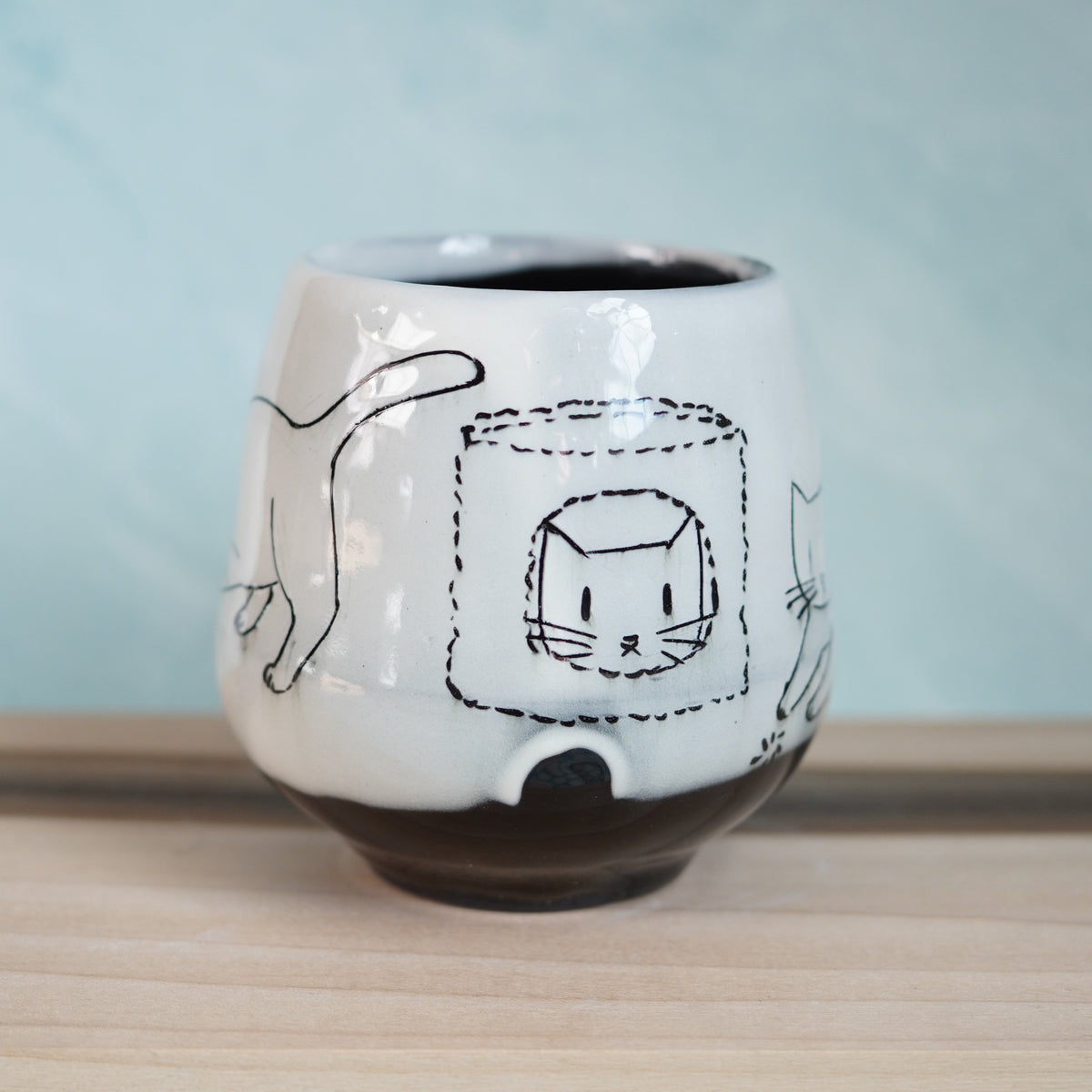 Black & White Playful Cats Mug
