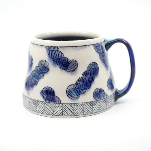 Blue Yarn Mug