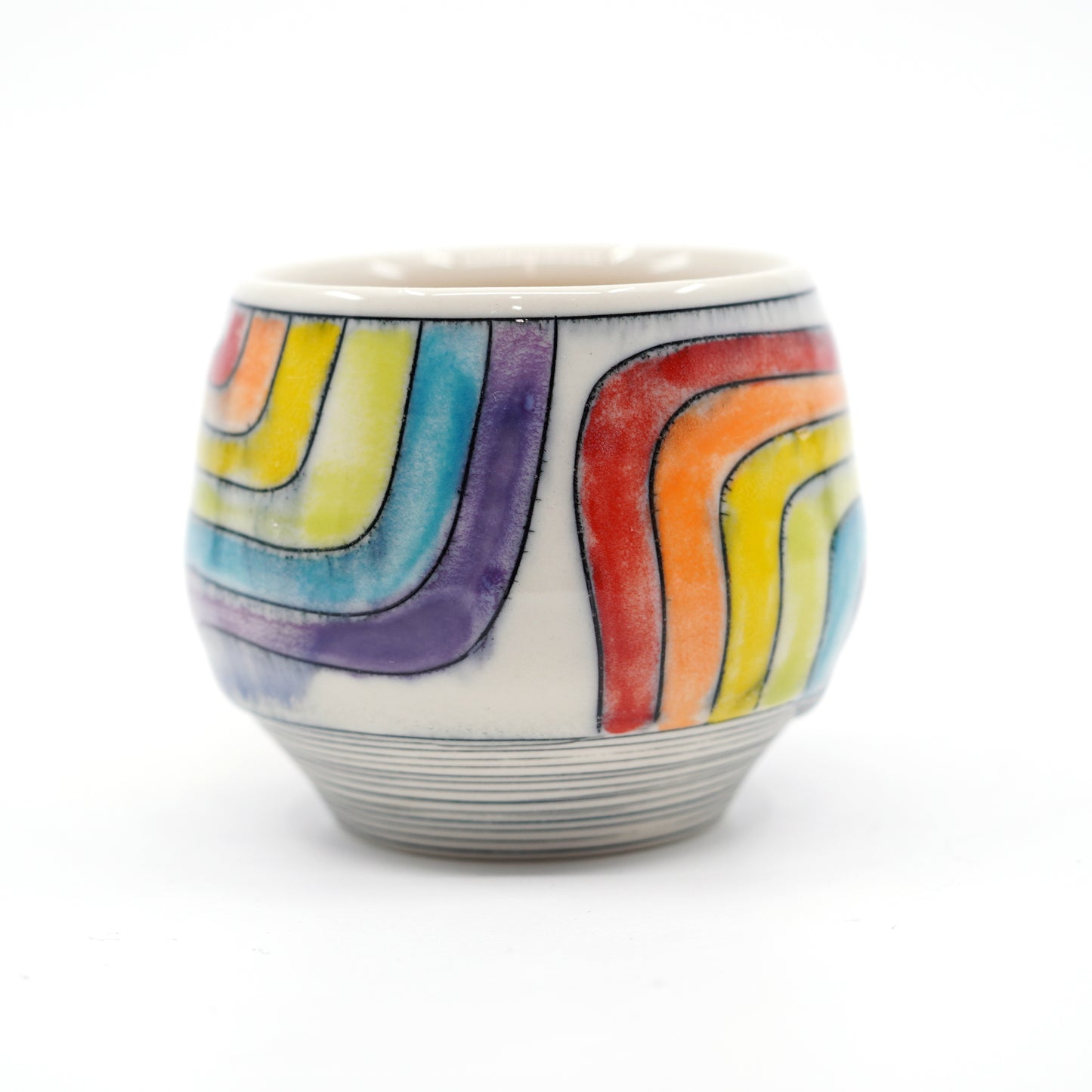 Rainbow Stripe Mini Mug