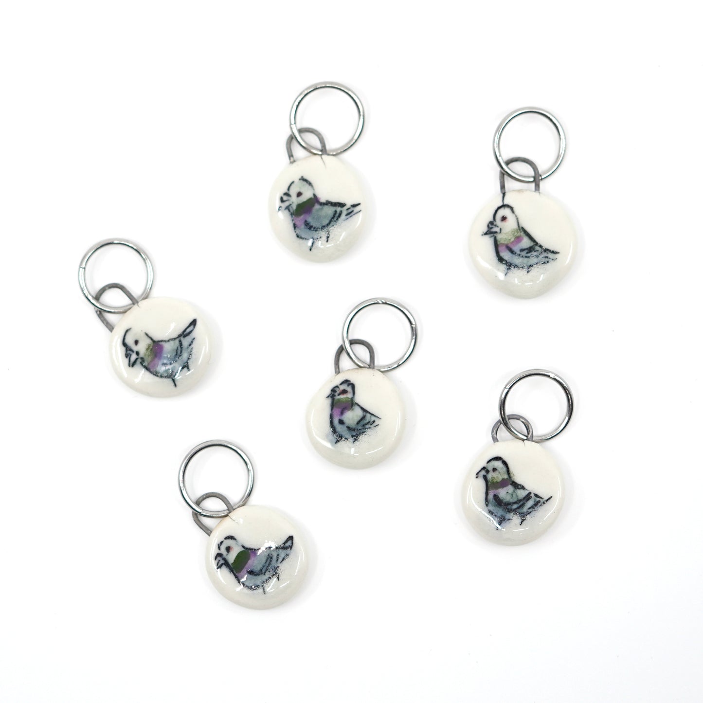 Pigeon Stitch Marker Set