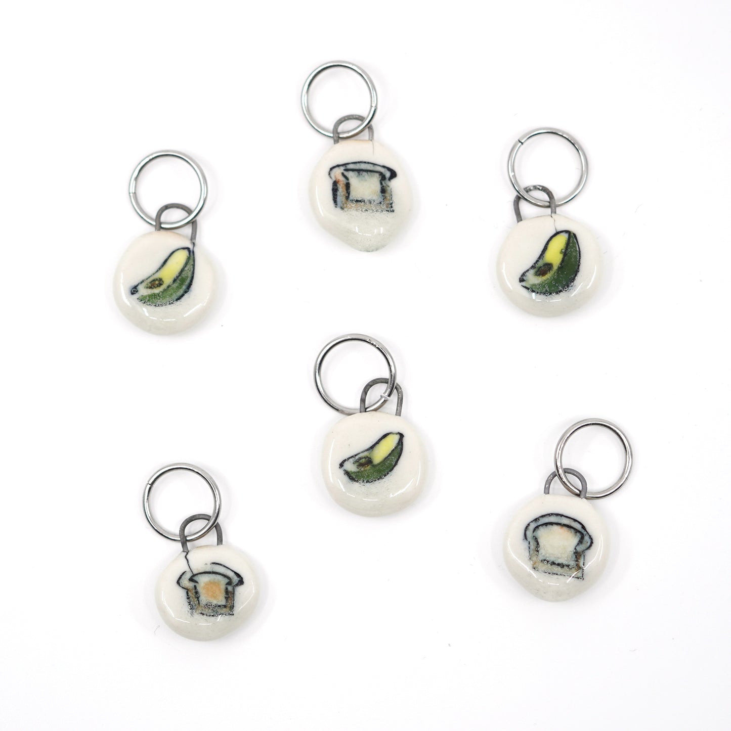 Avocado Toast Stitch Marker Set