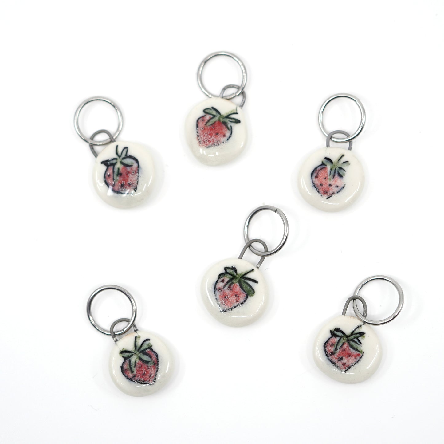 Strawberry Stitch Marker Set