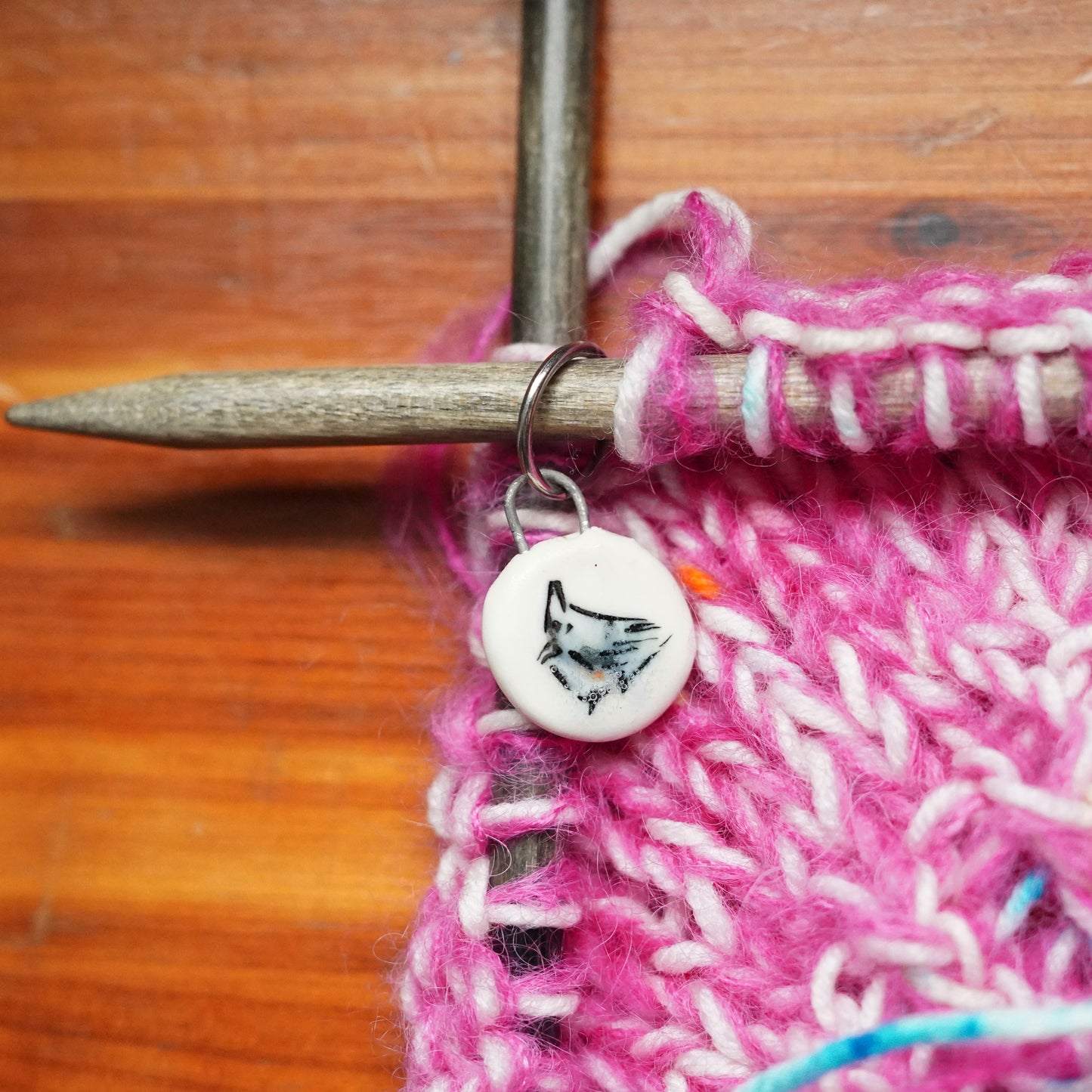 Tufted Titmouse Stitch Marker Set