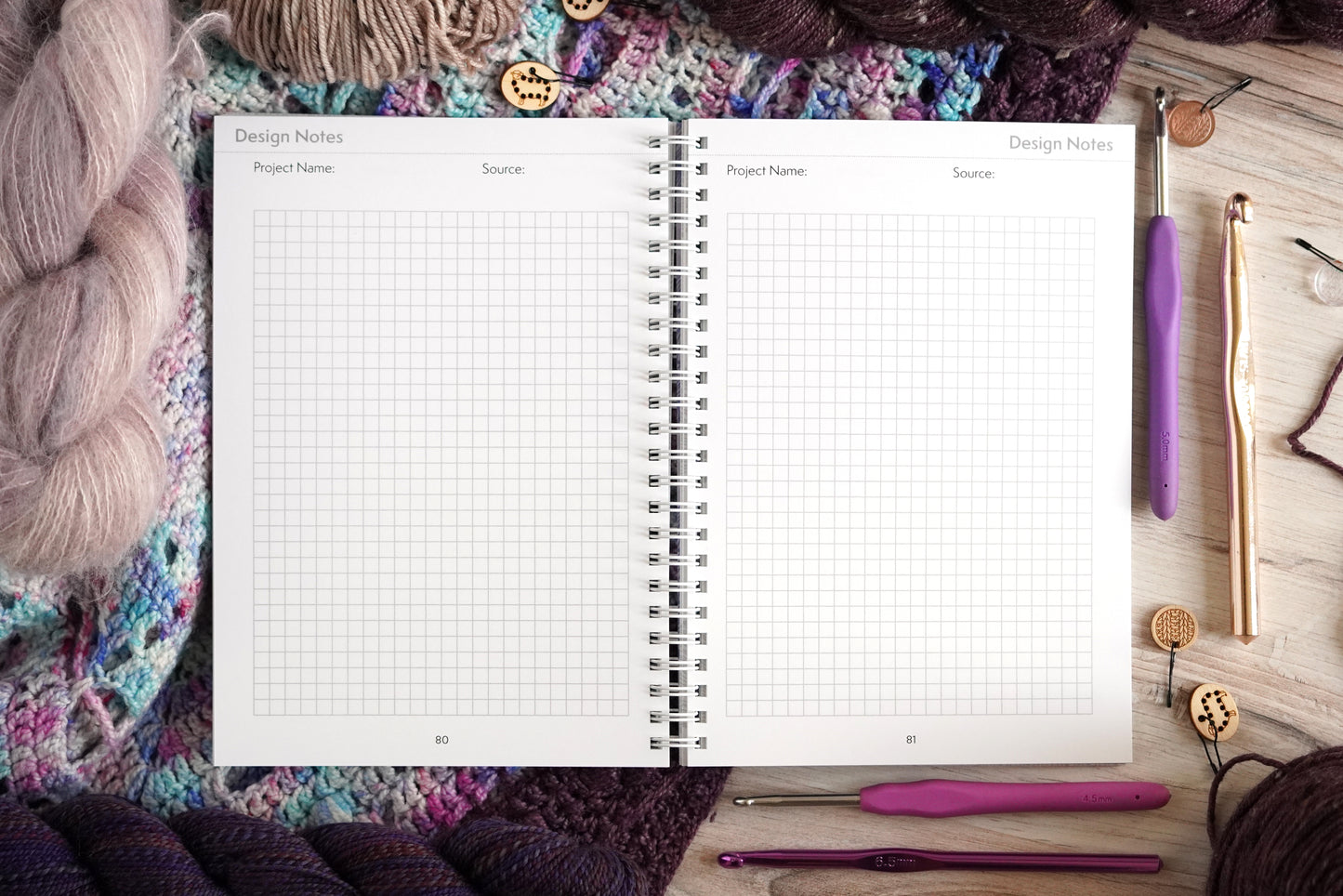 The Crochet Design & Project Notebook / Lavender