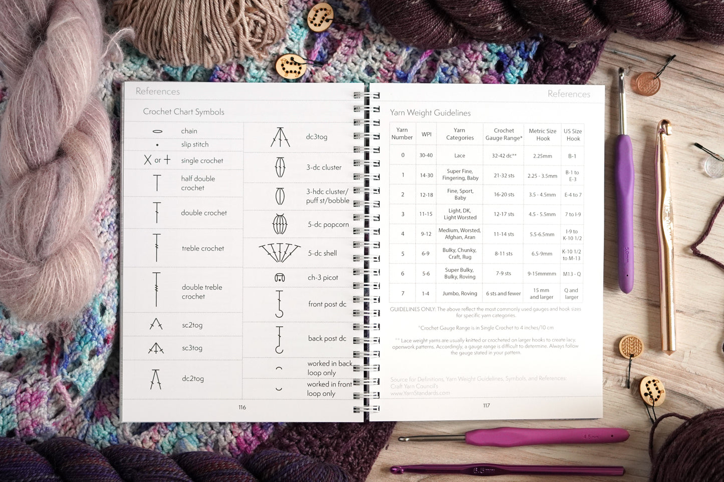 The Crochet Design & Project Notebook / Lavender