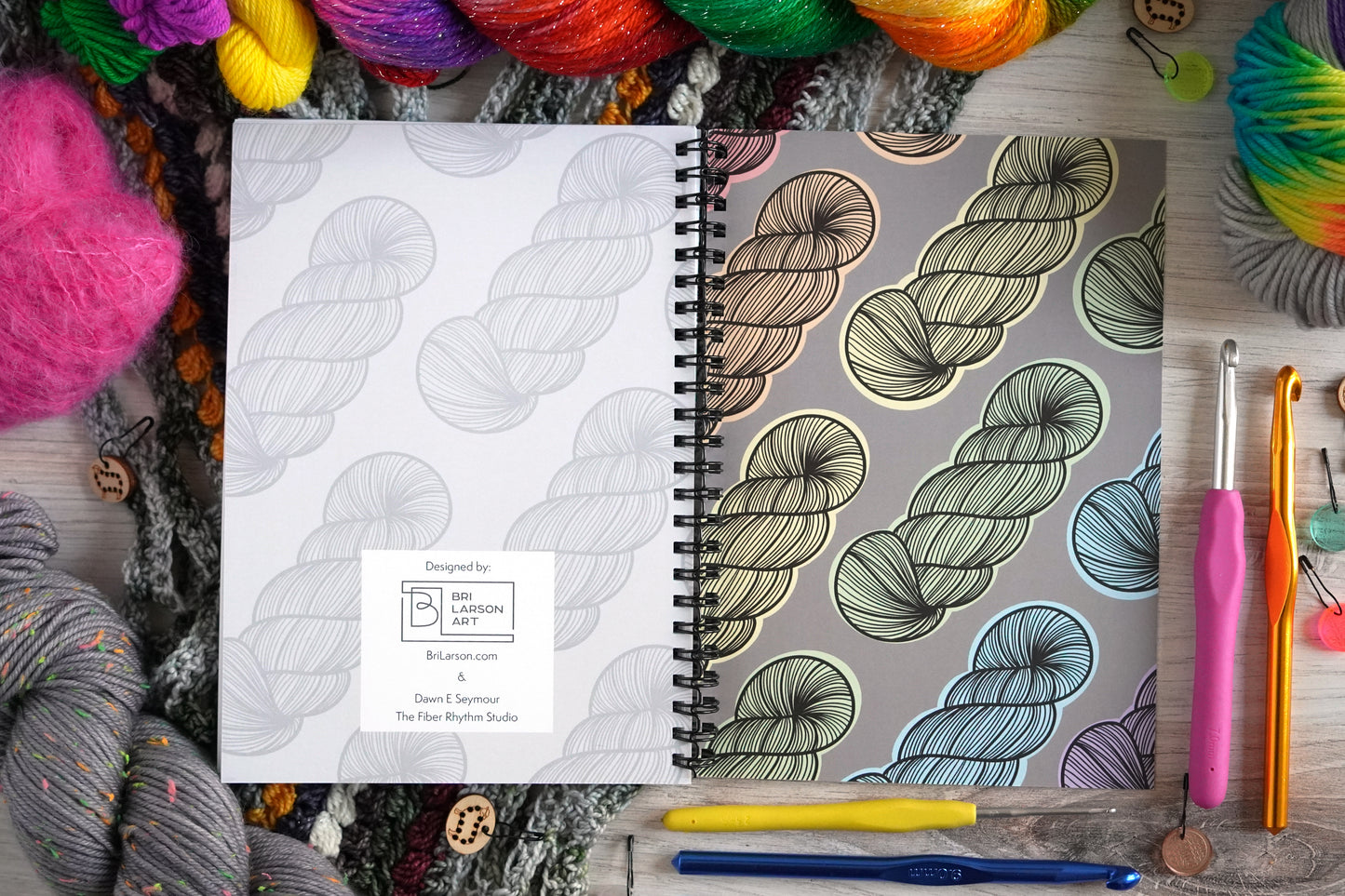 The Crochet Design & Project Notebook / Pastel Rainbow