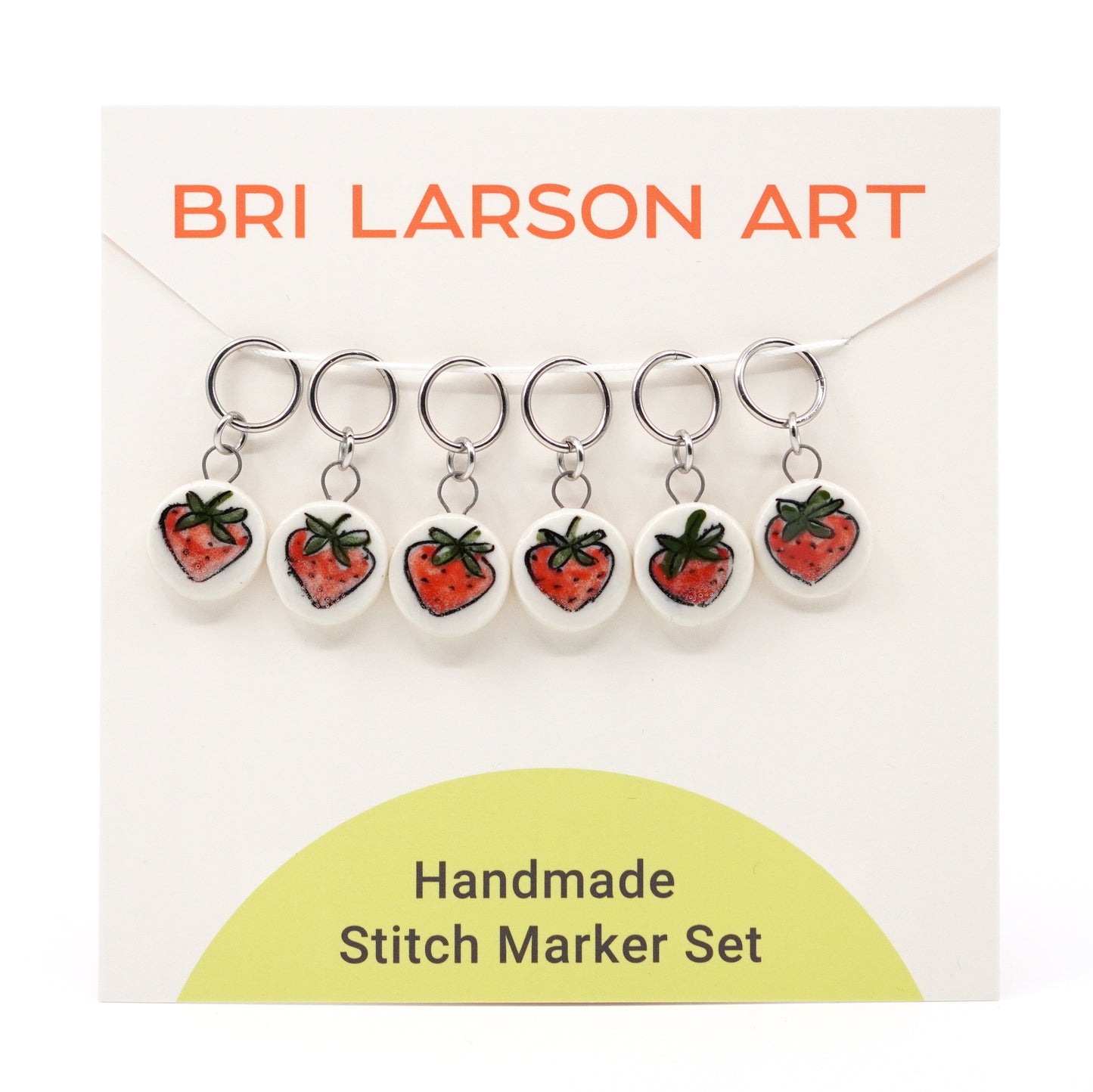 Strawberry Stitch Marker Set