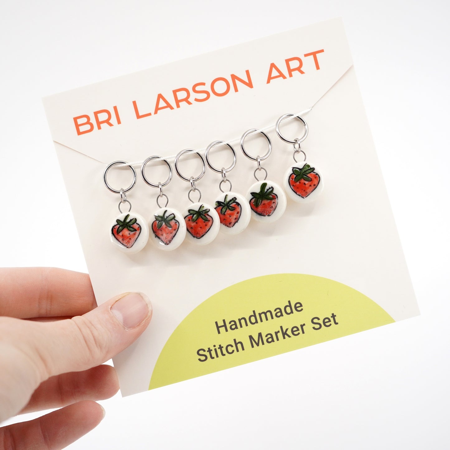Strawberry Stitch Marker Set