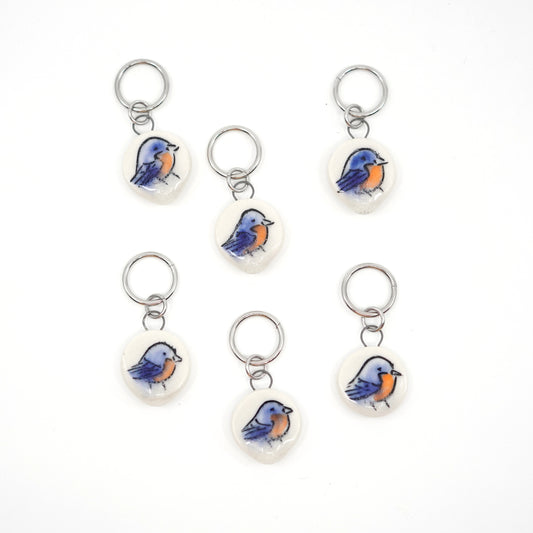 Bluebird Stitch Marker Set