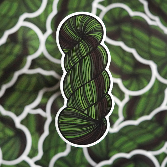 Yarn Skein Sticker - Forest