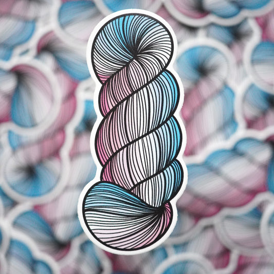 Yarn Skein Sticker - Transcend