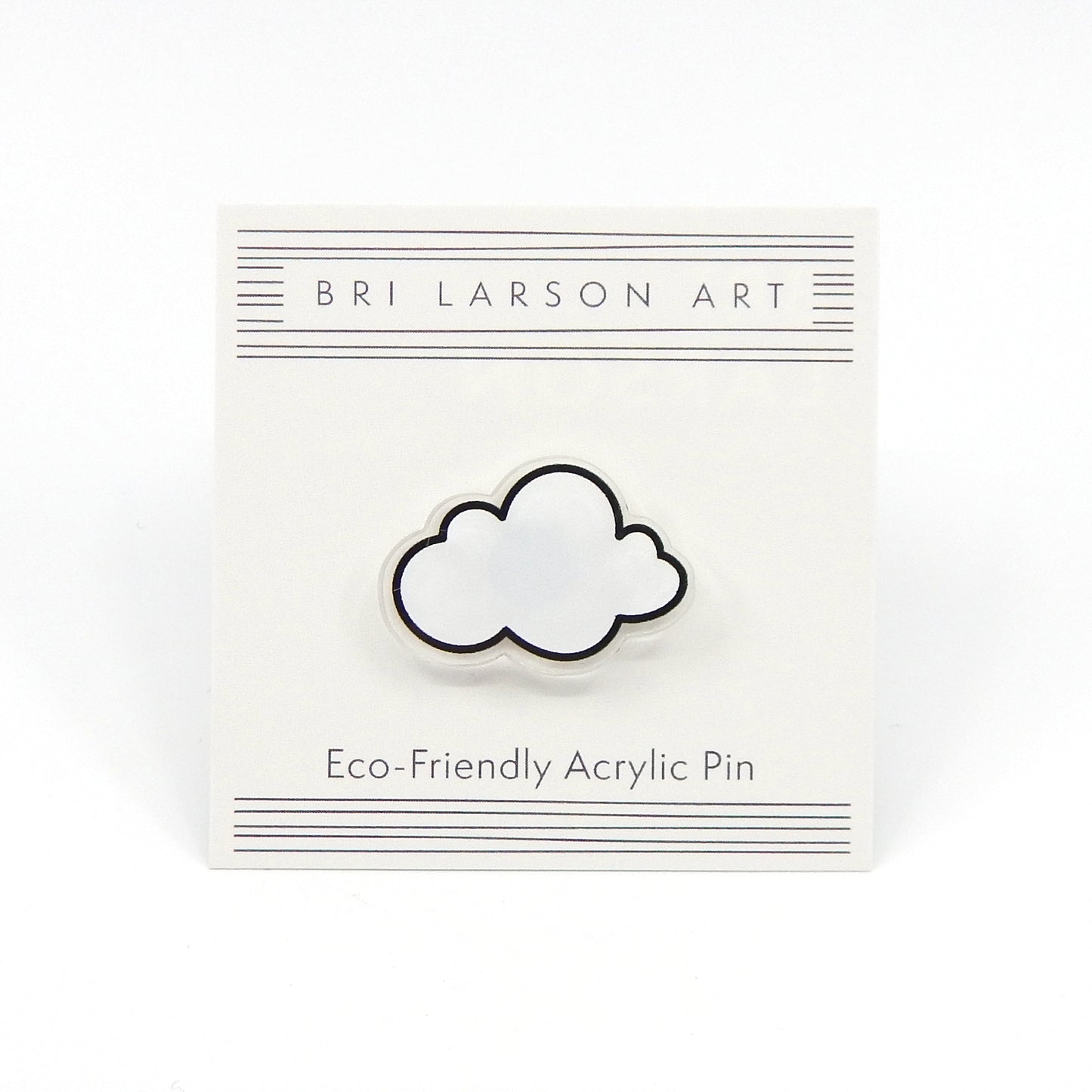 Cloud Acrylic Pin