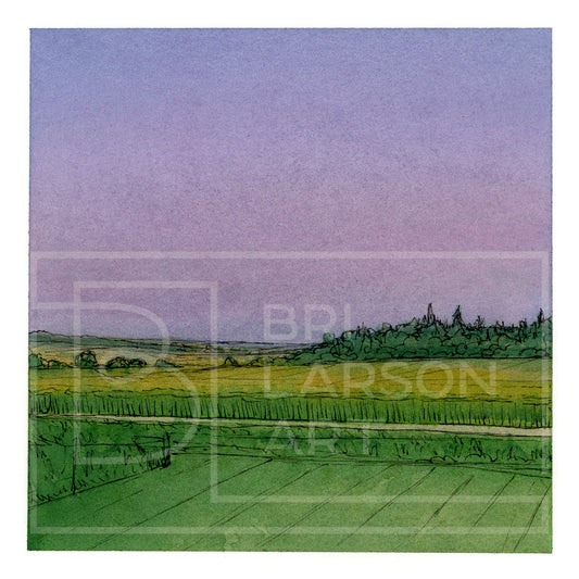 Fields at Twilight - [Print]